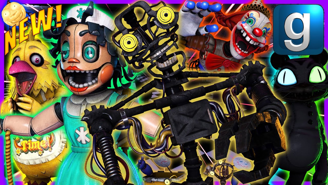 Gmod FNAF | Review | Brand New DrGBase FNAF: Secret of the Mimic Nextbots!