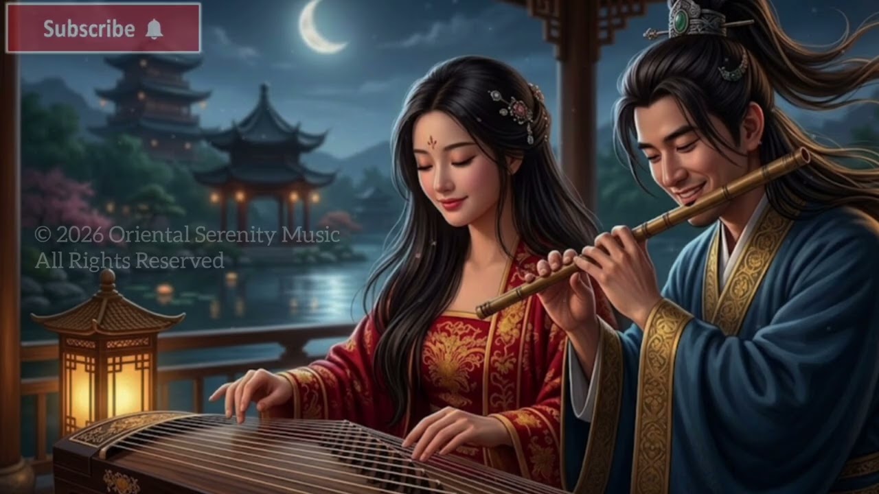 Ancient Chinese Relaxing Music – Guzheng Bamboo Flute Melody (1 Hour)