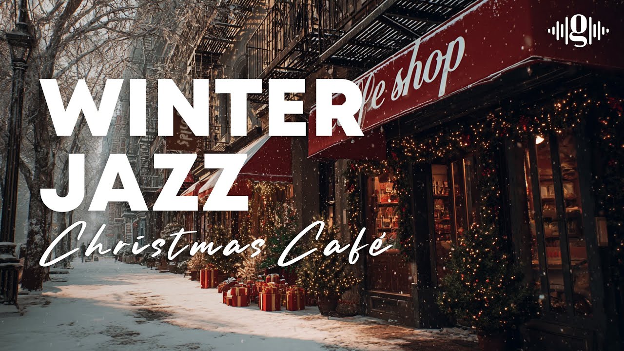Cozy Winter Jazz 2025 – Crackling Fireplace & Snowy Night Piano | Relaxing Instrumental Jazz