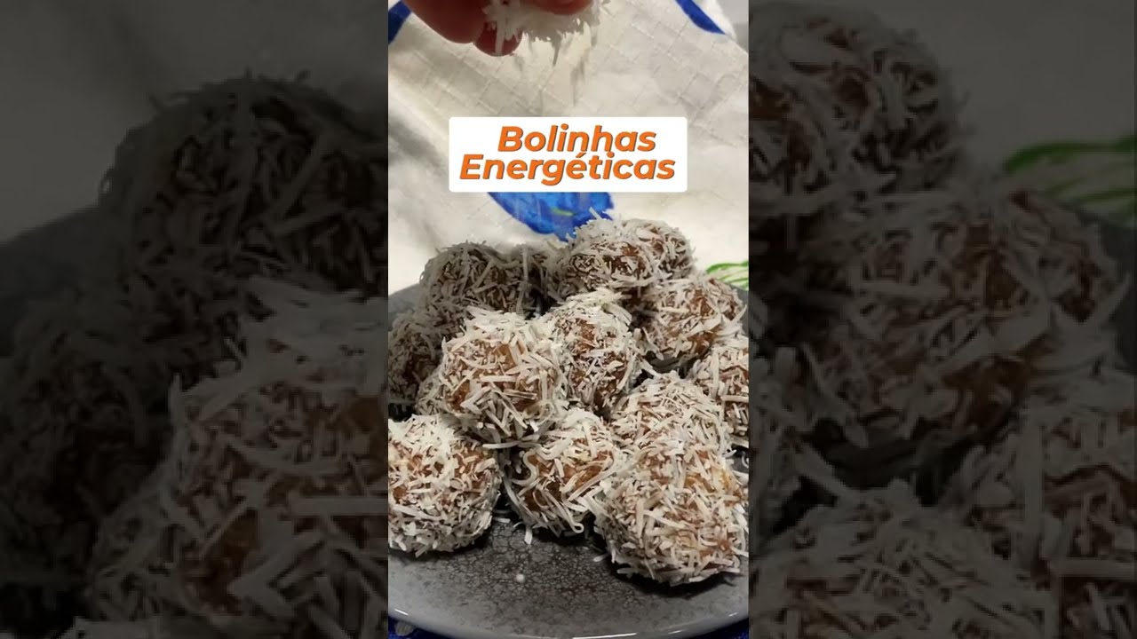 Bolinhas Energeticas de Tâmaras - sem açúcar, sem lactose, sem glúten
