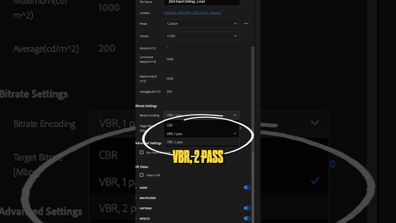 Лучшие настройки экспорта для Instagram Reels, TikTok и YouTube Shorts 2024 #premierepro