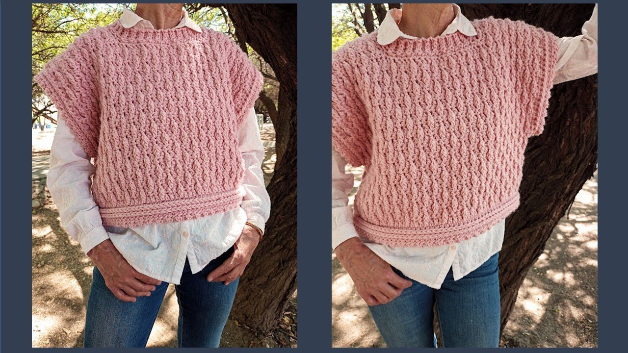 Chaleco a crochet fácil para mujer ¡Paso a paso!!