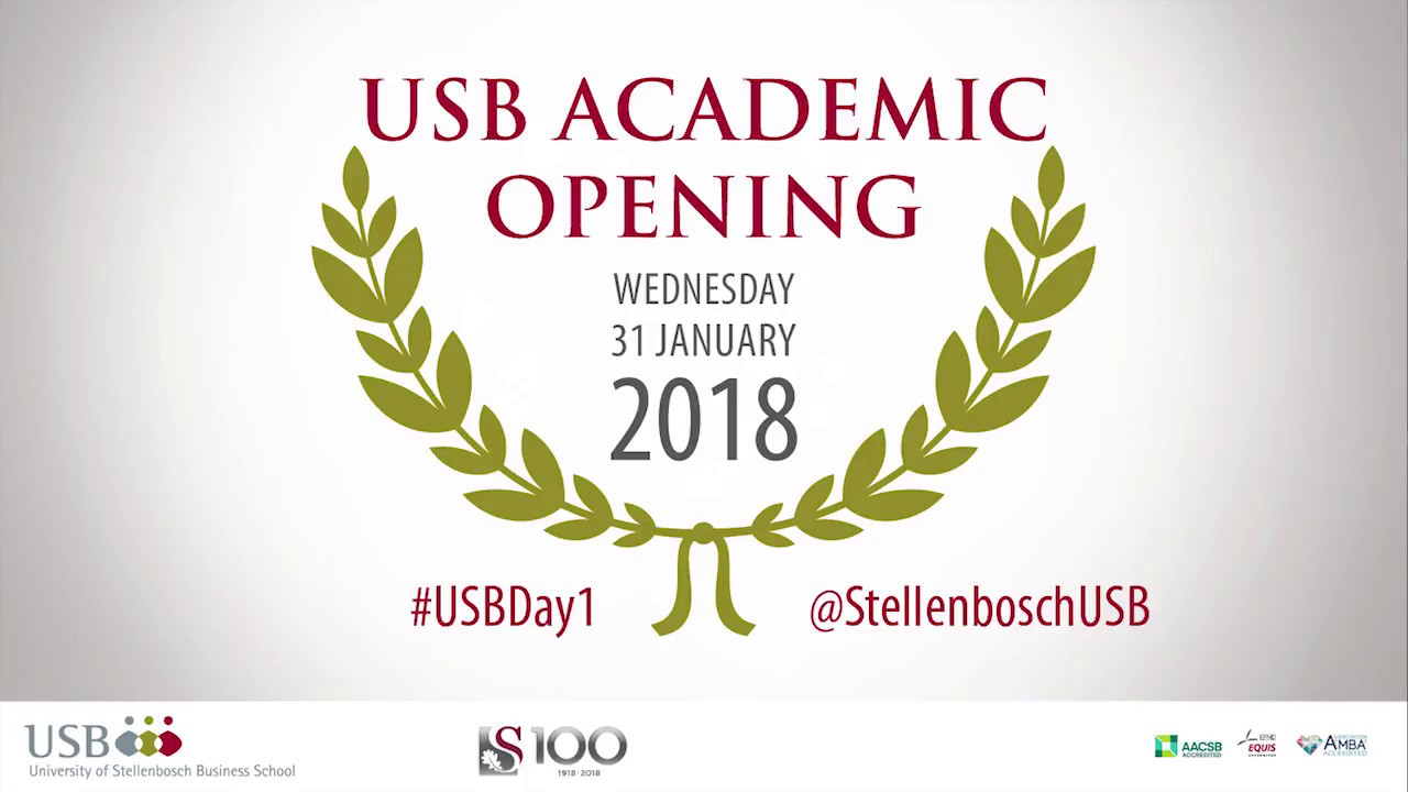 USB Academic Opening 2018: Prof Jonathan Jansen