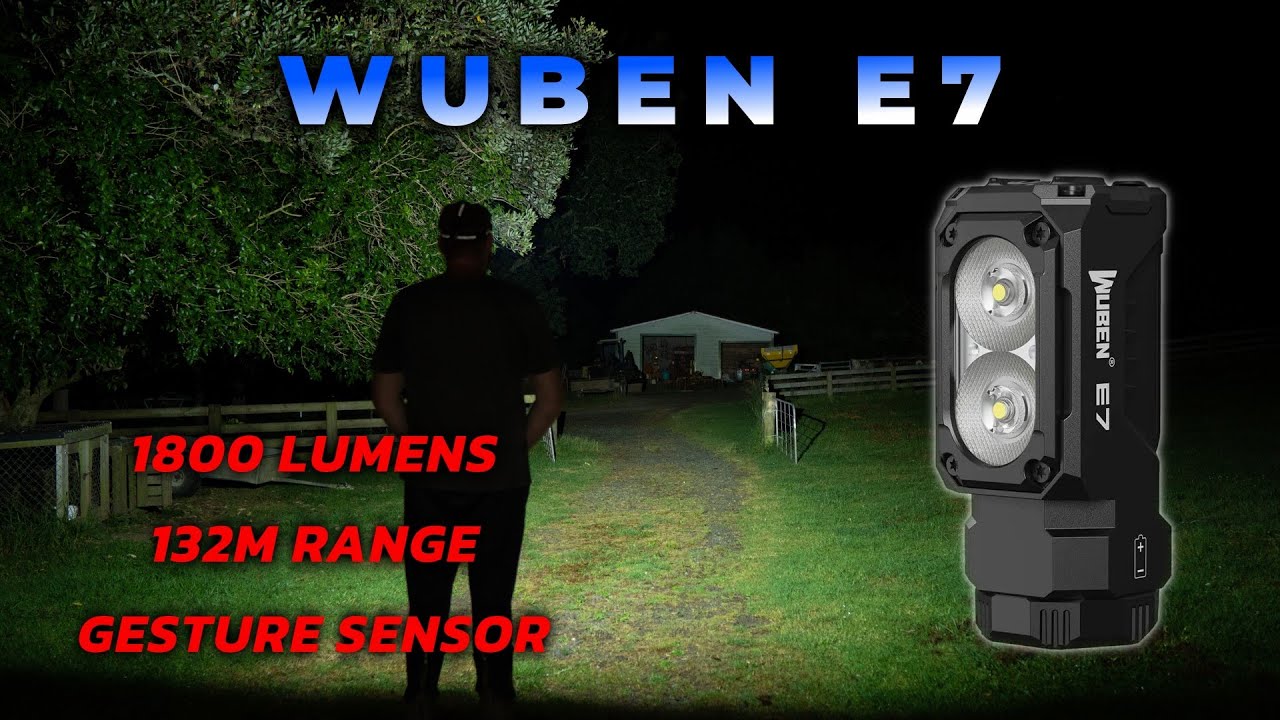Wuben E7, Gesture Sensor, 1800 Lumens, 132m VS Wuben X0 Nichia 519A