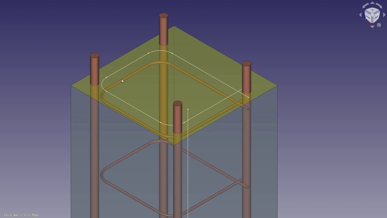 Верстак FreeCAD Arch — инструмент для создания арматурных стержней (арматура)