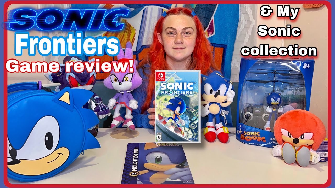 New SONIC FRONTIERS Video Game REVIEW  & tour of my Sonic the Hedgehog collection!