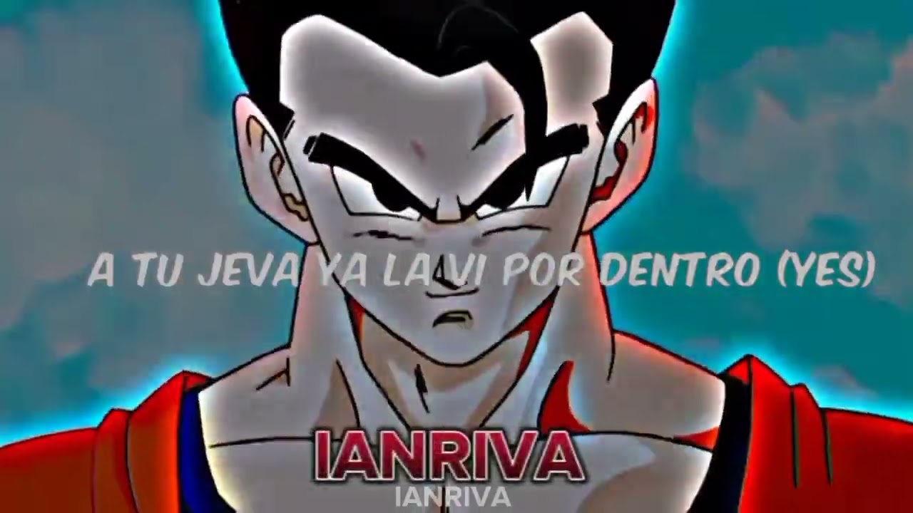 J Balvin, Rosalía - Con altura (Slowed + Letra) (canción completa) [Gohan vs Majin buu] [AMV]