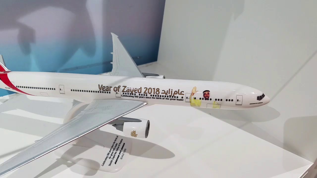 Emirates Airlines Model Aircrafts and Airport Service Vehicles