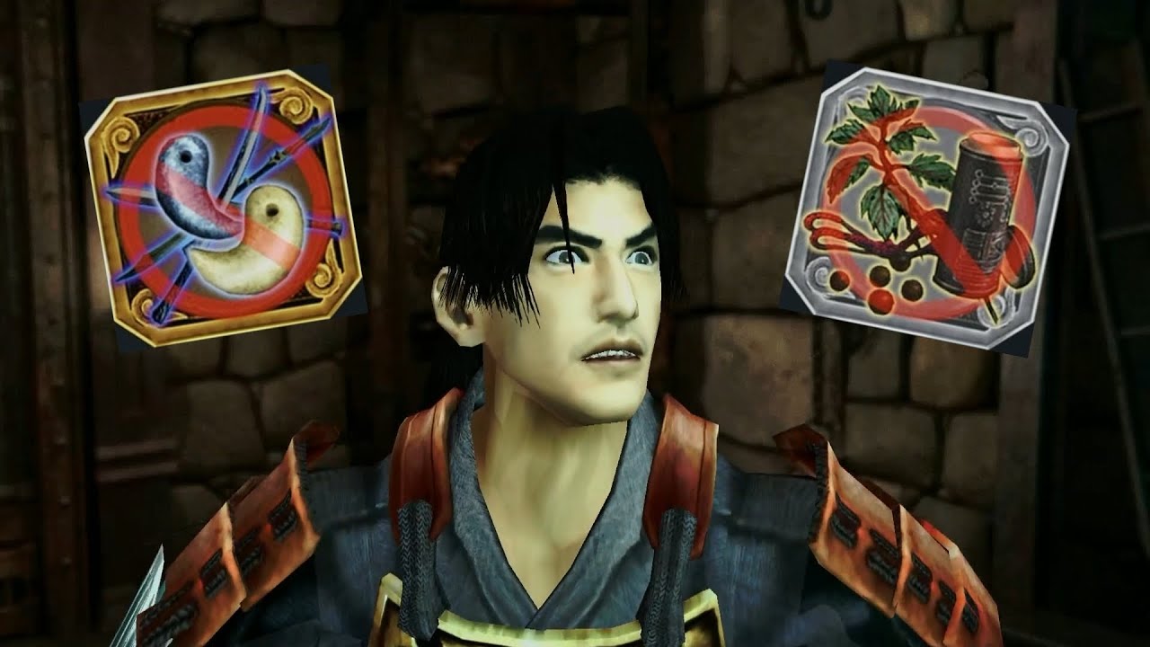 Onimusha Warlords Challenge Run - No Healing Items, No Jewels, No Sword Upgrades