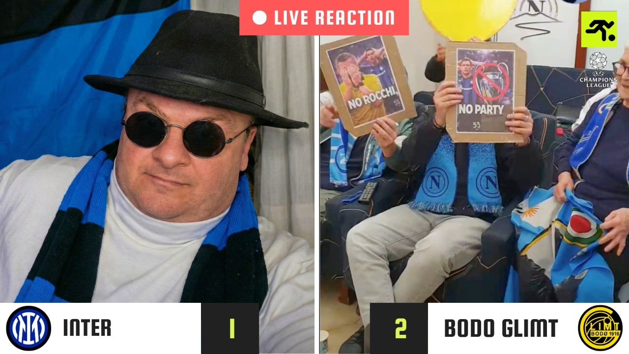 INTER-BODO GLIMT 1-2 LIVE REACTION | TIFOSI INTERISTI vs GUFI | TIFOSIAMO