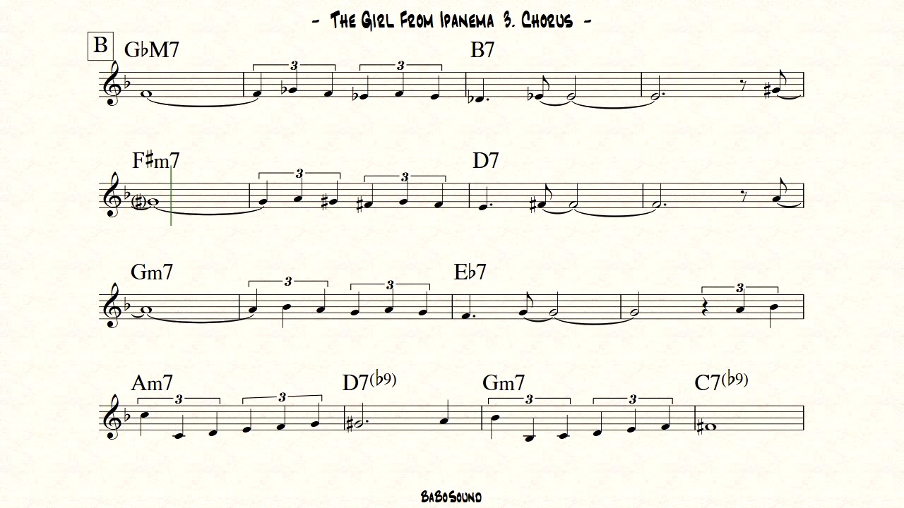 The Girl From Ipanema Backing Track (BPM 120)