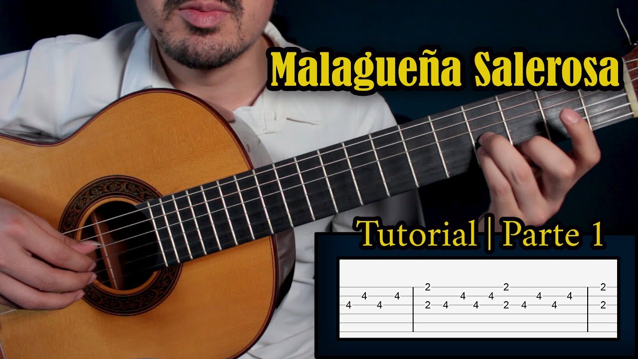 Malagueña Salerosa en Guitarra Sola   Tutorial  Parte 1