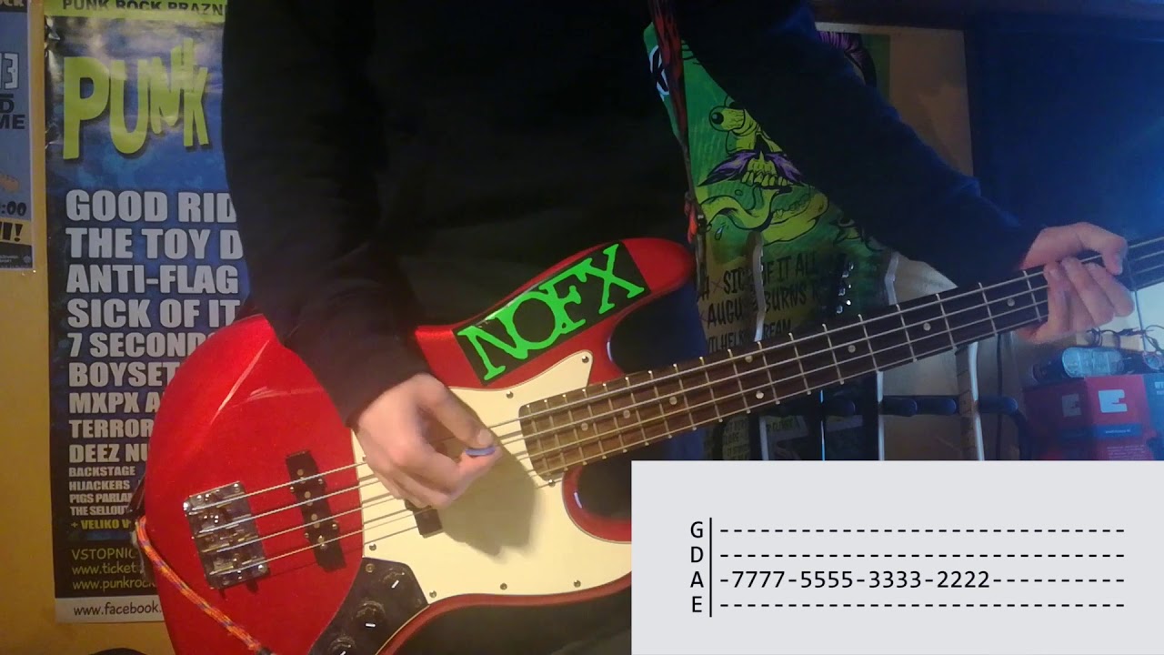 Stickin In My Eye - BASS Lesson (NOFX)