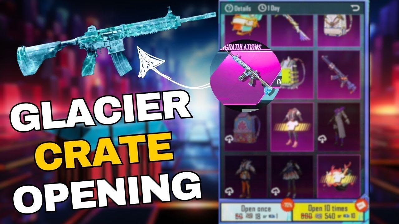 M416 Glacier 🔥😍: Epic Pubg Mobile Crate Opening By Rtx Hamza Gaming