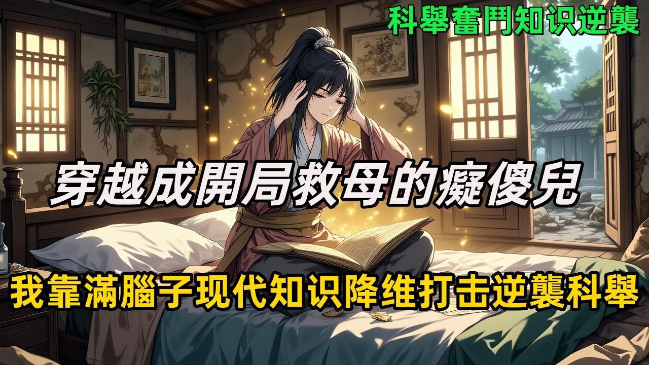 《穿越成開局救母的癡傻兒，我靠滿腦子现代知识降维打击逆襲科舉》睜眼被舅媽掐脖推井，娘要被賣三兩。原主爹是舉人，藏書被搶——但我全背下了。更別說，我上輩子是博士。當他們算計幾兩銀子時，我已準備考科舉。