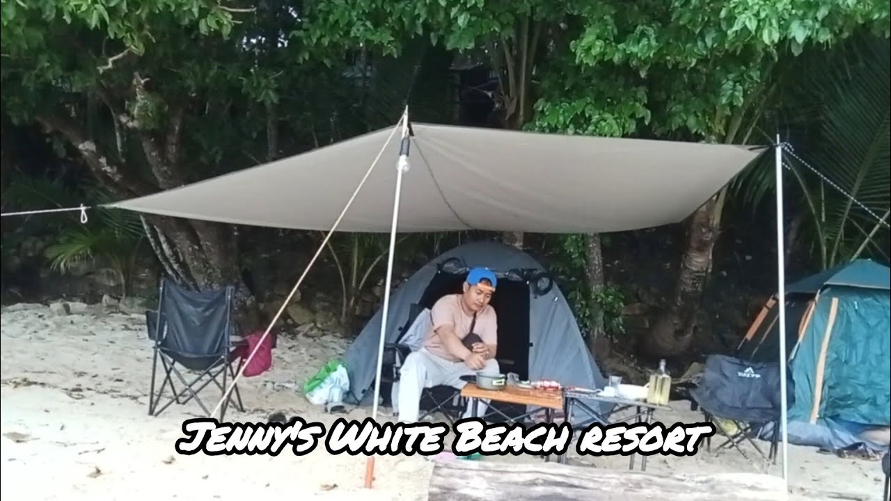 Jenny's White Beach resort / First camping with my first tent / not solo moto Camping