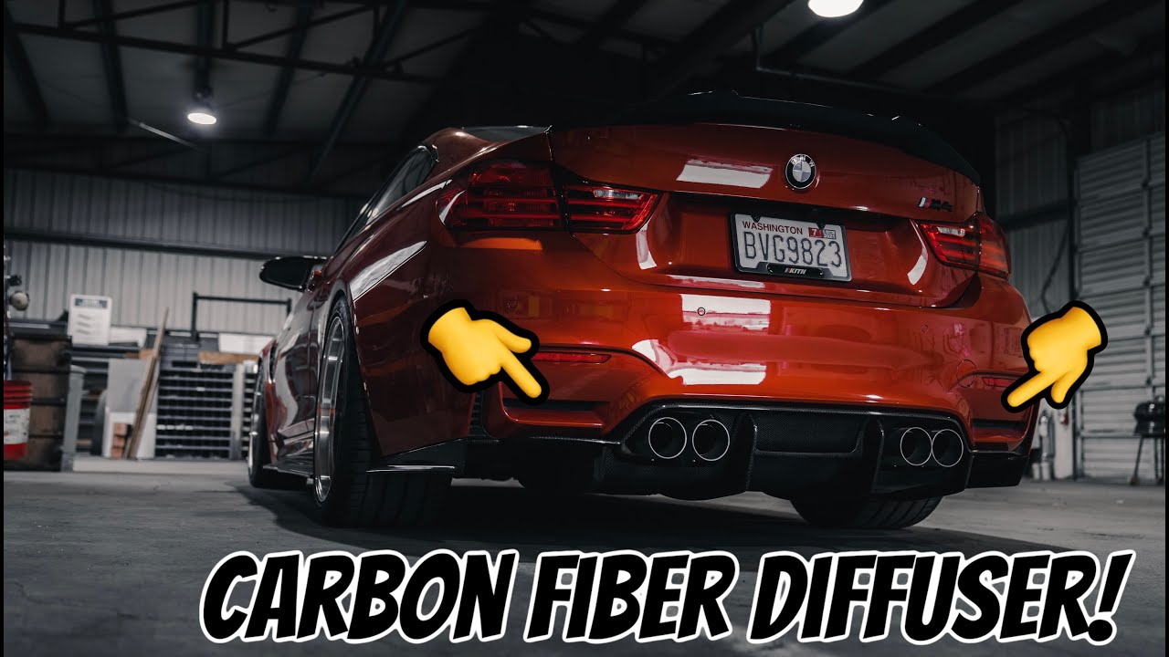 BMW M4 GETS AGGRESSIVE REAR DIFFUSER! | PSM STYLE | how to install video