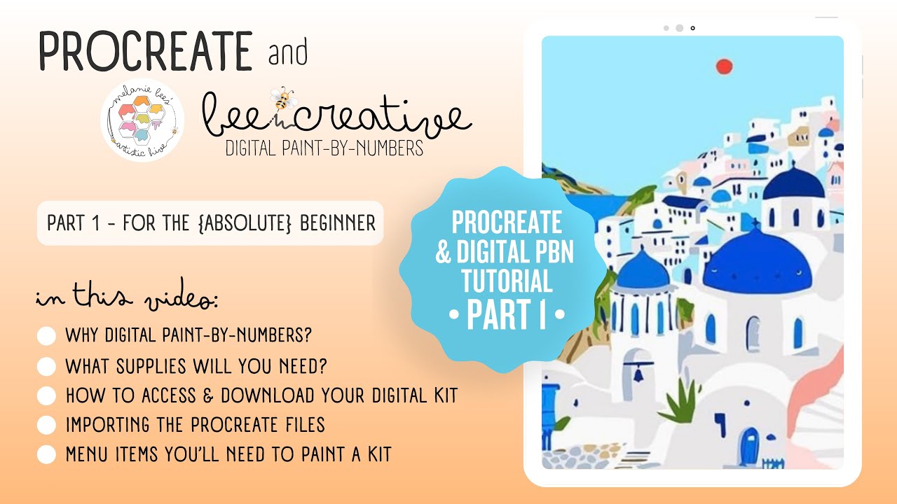 Digital Paint by Numbers PBN on Procreate - Part 1 Tutorial for the Absolute Beginner - Ultimate Zen
