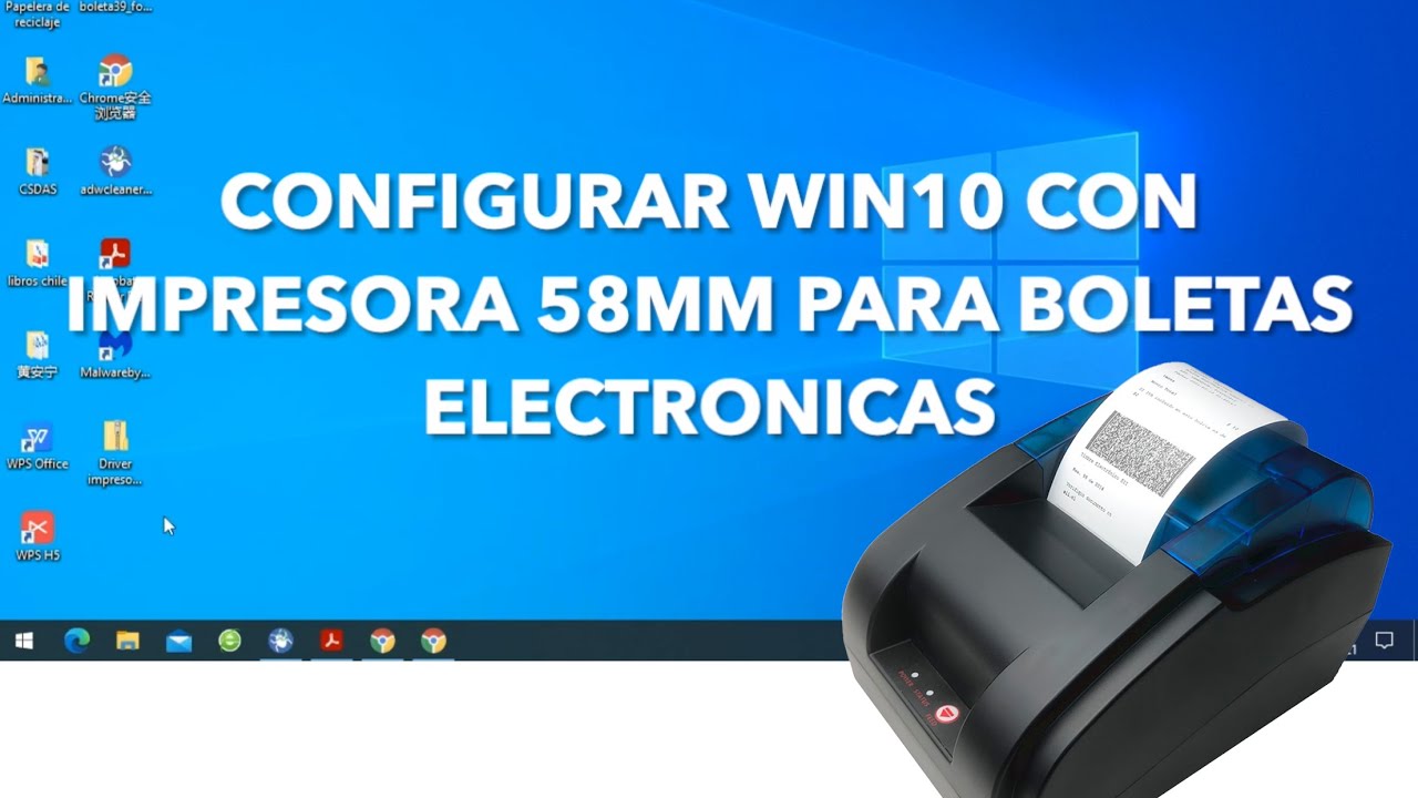 Configurar Impresora 58mm en Windows para imprimir boletas electronicas e-boleta