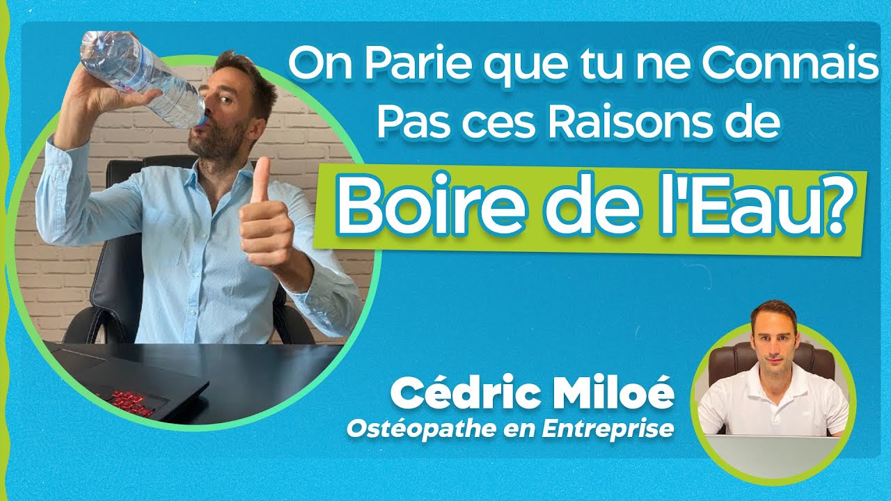 L'eau, ma précieuse alliée contre les TMS et les douleurs