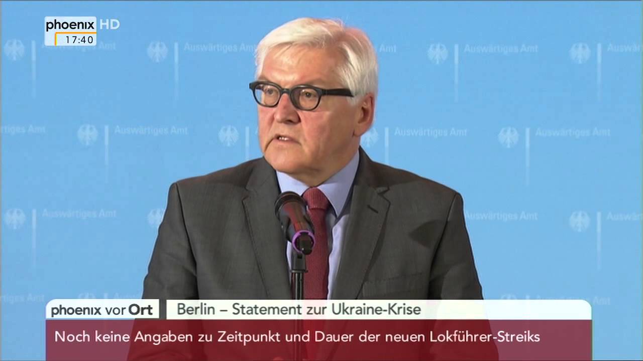 Ukraine-Krise: Statement von Frank-Walter Steinmeier am 18.02.2015