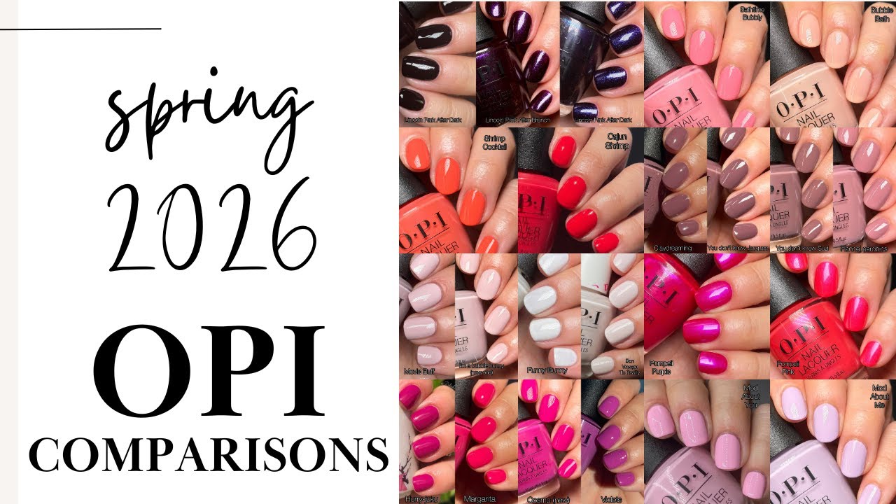 Весенний лак OPI 2026: сравнение с оригиналами!