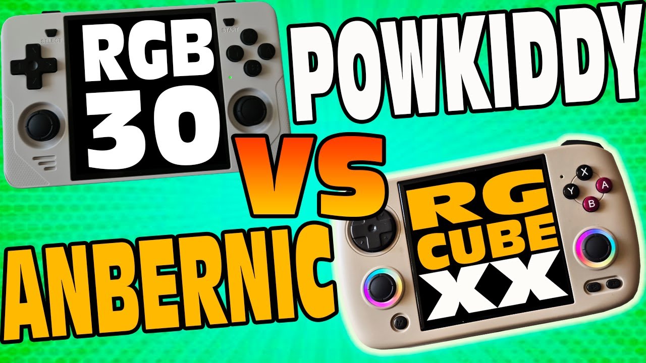 🔥POWKIDDY RGB30 o ANBERNIC RG CUBE XX ¿Cuál es la Mejor Consola Retro de PANTALLA CUADRADA?
