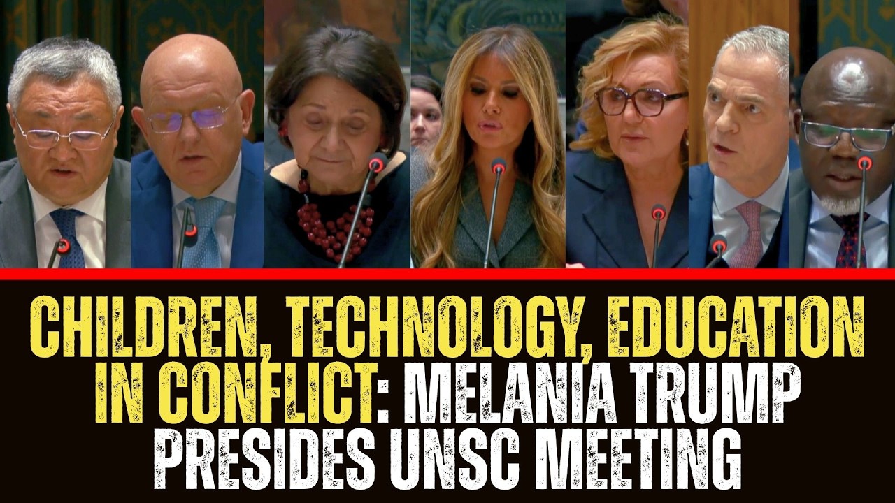 Children Technology and Education In Conflict Situation | Melania Trump Presides UNSC Meeting