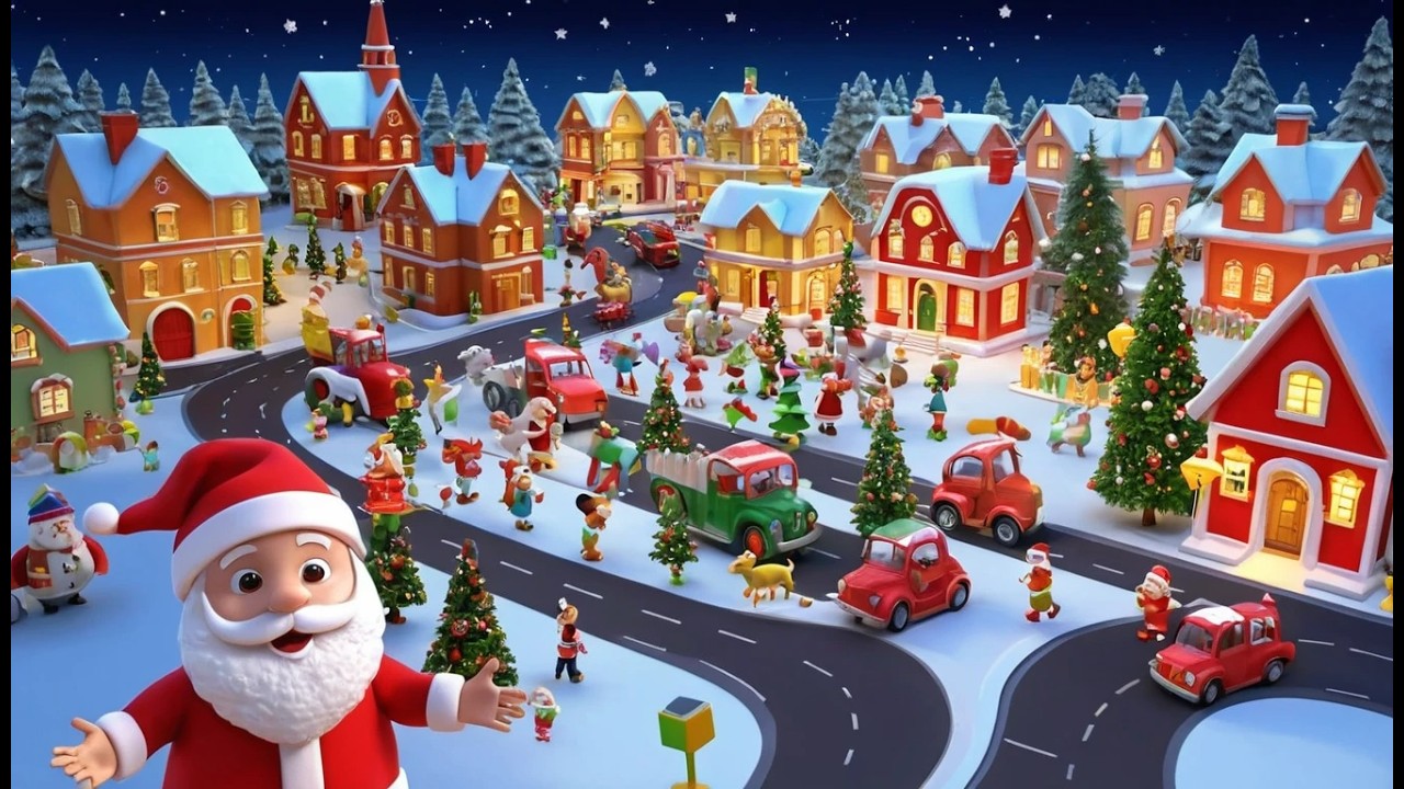 Le Pere Noel construit la ville des jouet
