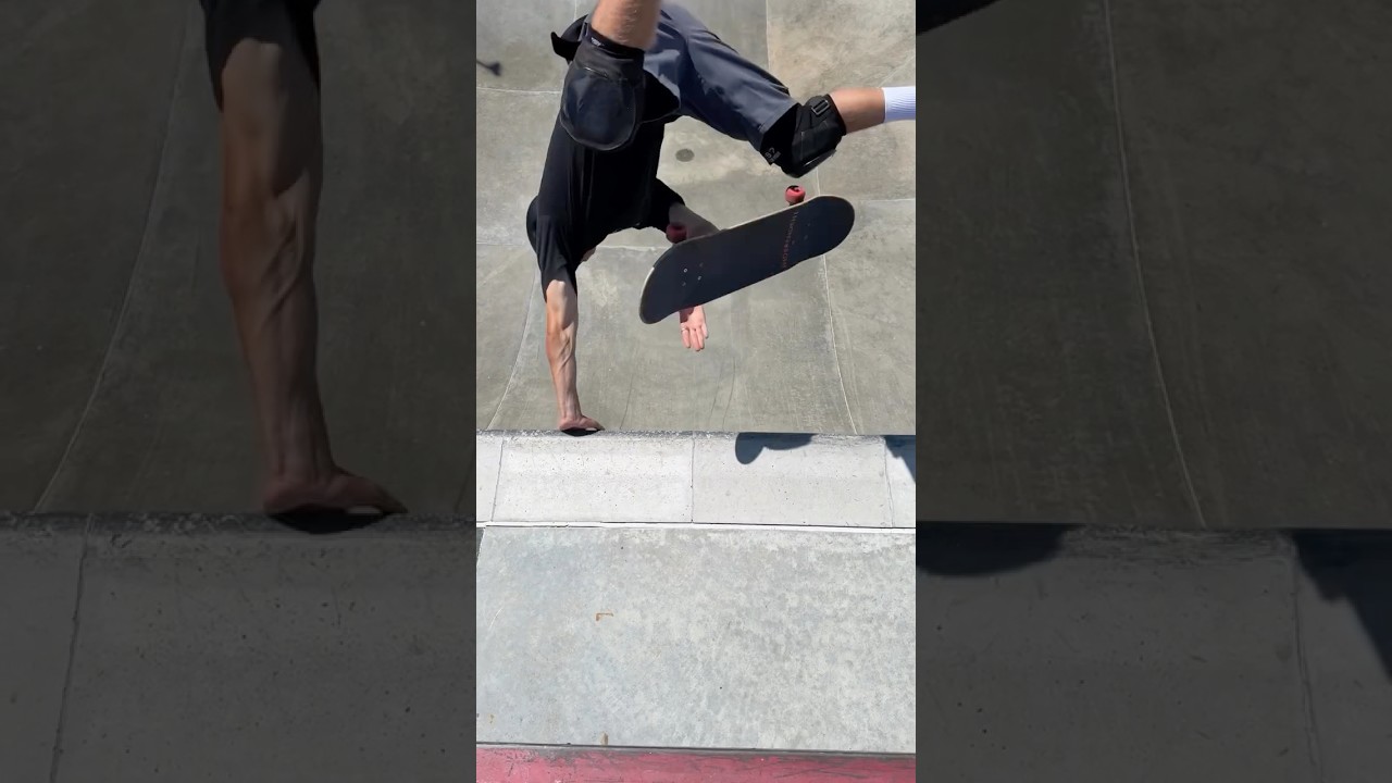 Double Kickflip Handplant 😳 (IG: luke_kahler) #skateboarding #skateboard #sports #viralshorts