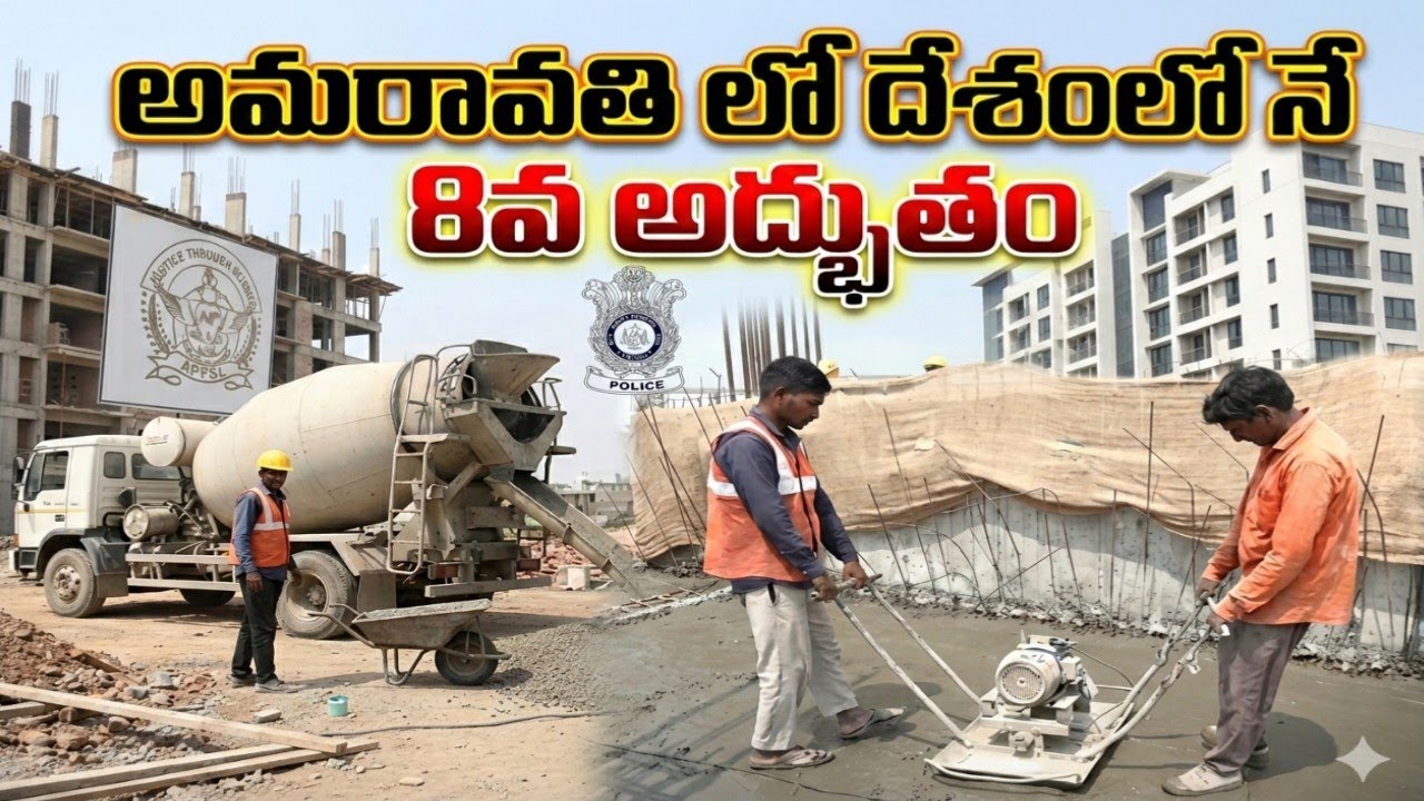 అమరావతిలో అంతర్జాతీయ ఫోరెన్సిక్ ల్యాబ్.. నిర్మాణ పనుల లైవ్ అప్‌డేట్.CFSL Amaravati Updates