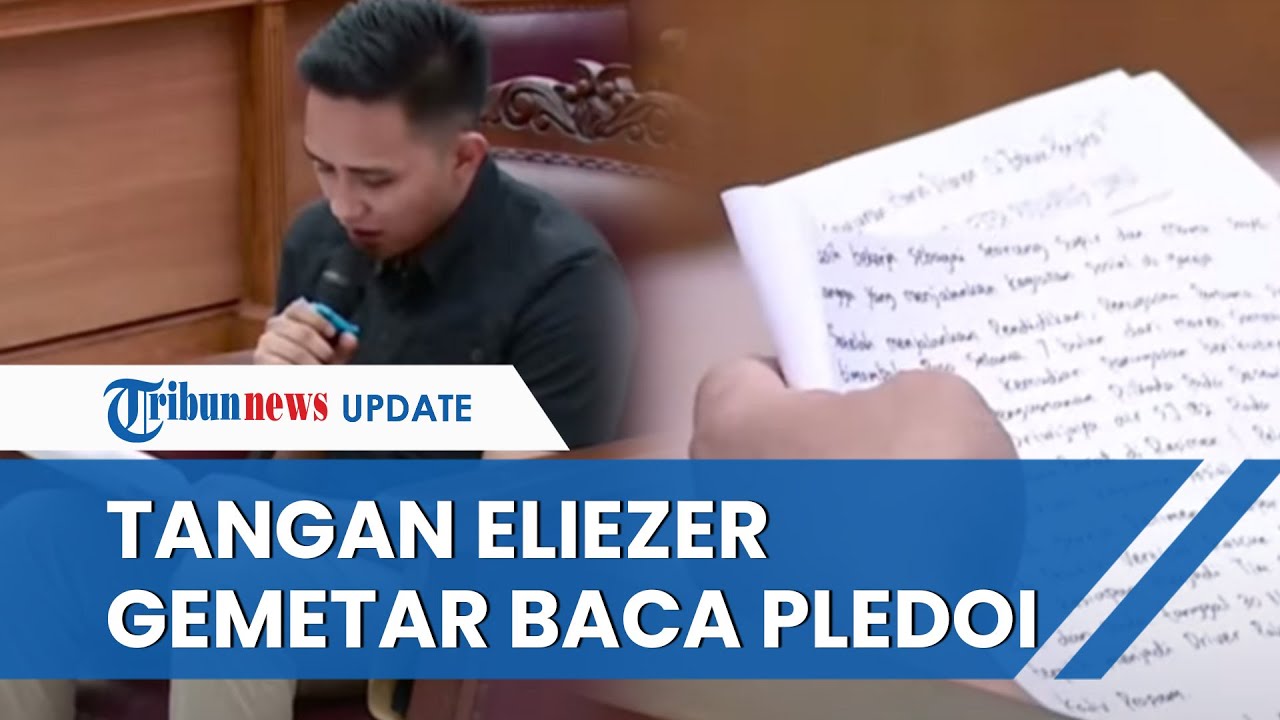 [FULL] Tangan Bergetar Bharada E Baca Nota Pembelaan: Saya Hanya Prajurit yang Diperalat Jenderal