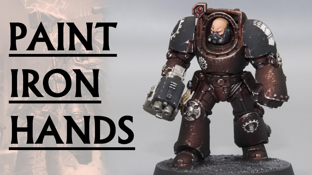 HOW TO PAINT IRON HANDS SPACE MARINES FOR THE HORUS HERESY AND WARHAMMER 40K I ARMY PAINTING
