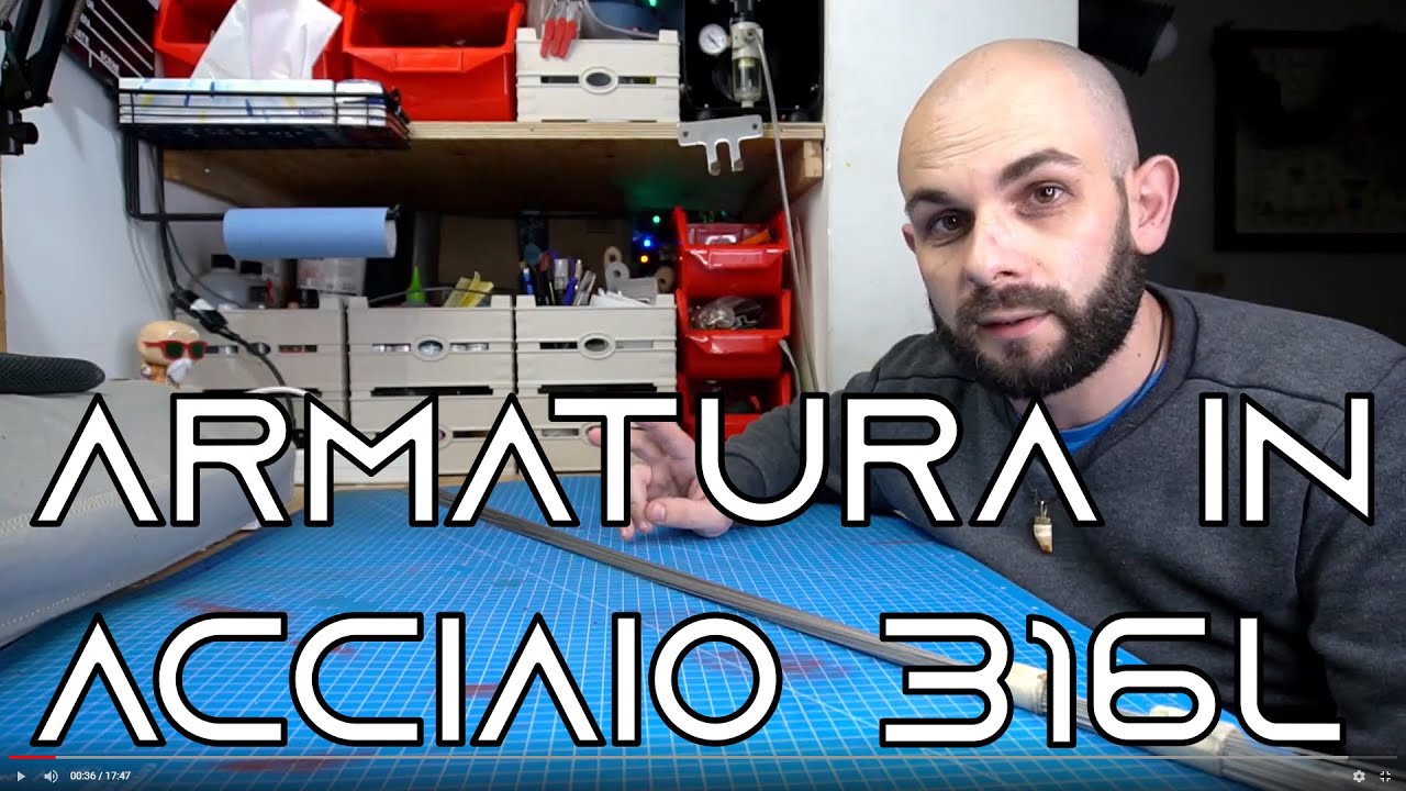 Armatura per esche artificiali in acciaio inox 316L - Handmade