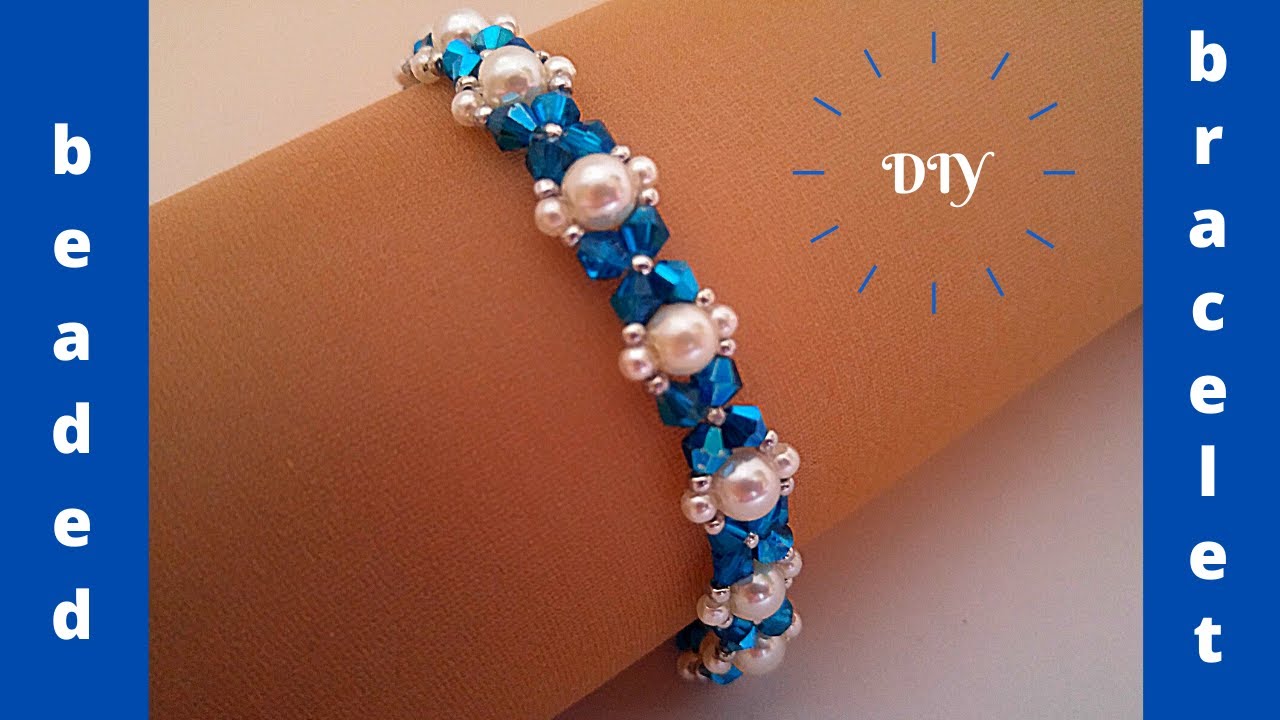 DIY beaded bracelet//  How to make an easy bracelet in minutes//
