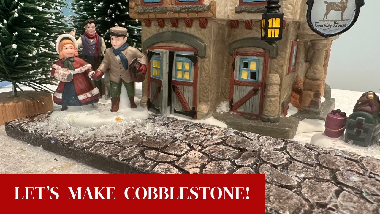 Create Cobblestone road for your Christmas or Halloween village