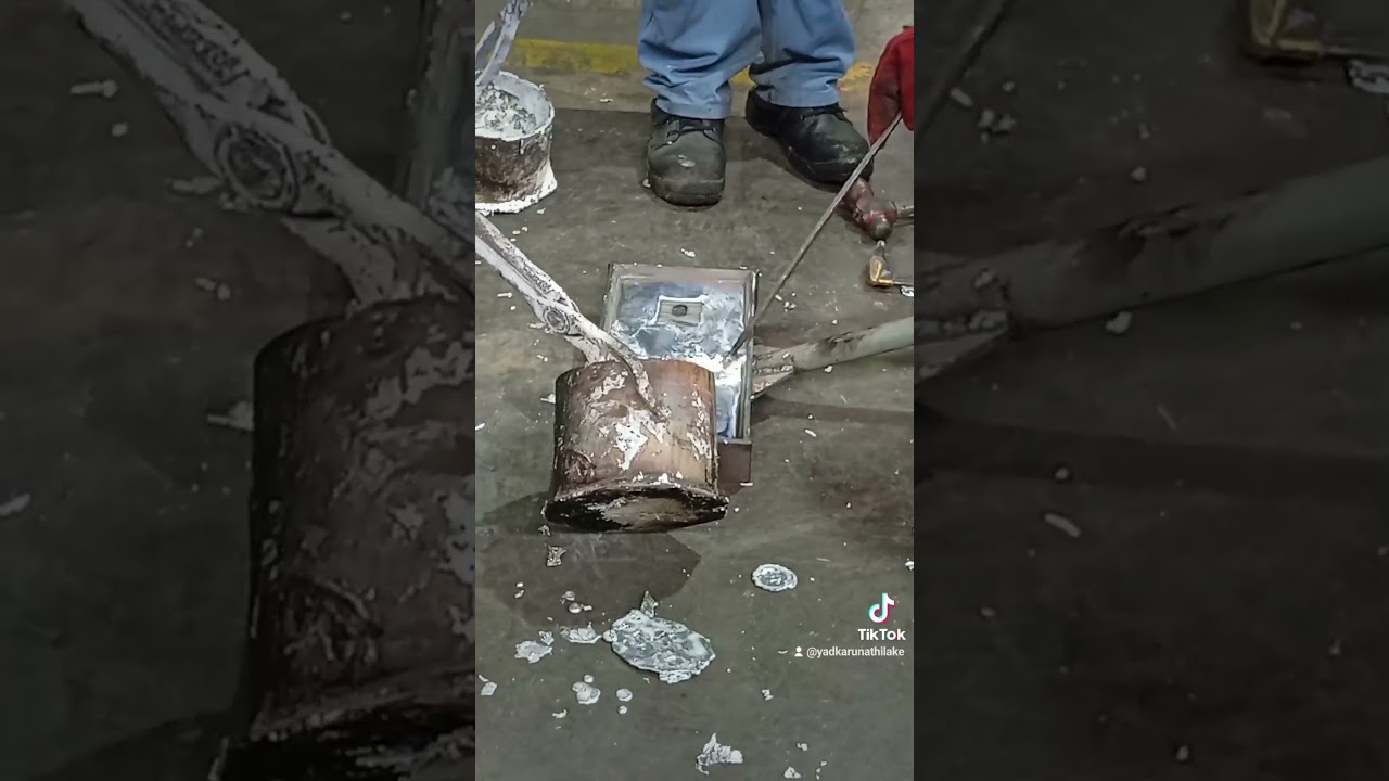 Casting zinc anode..🛠️⚙️🔩🛳️