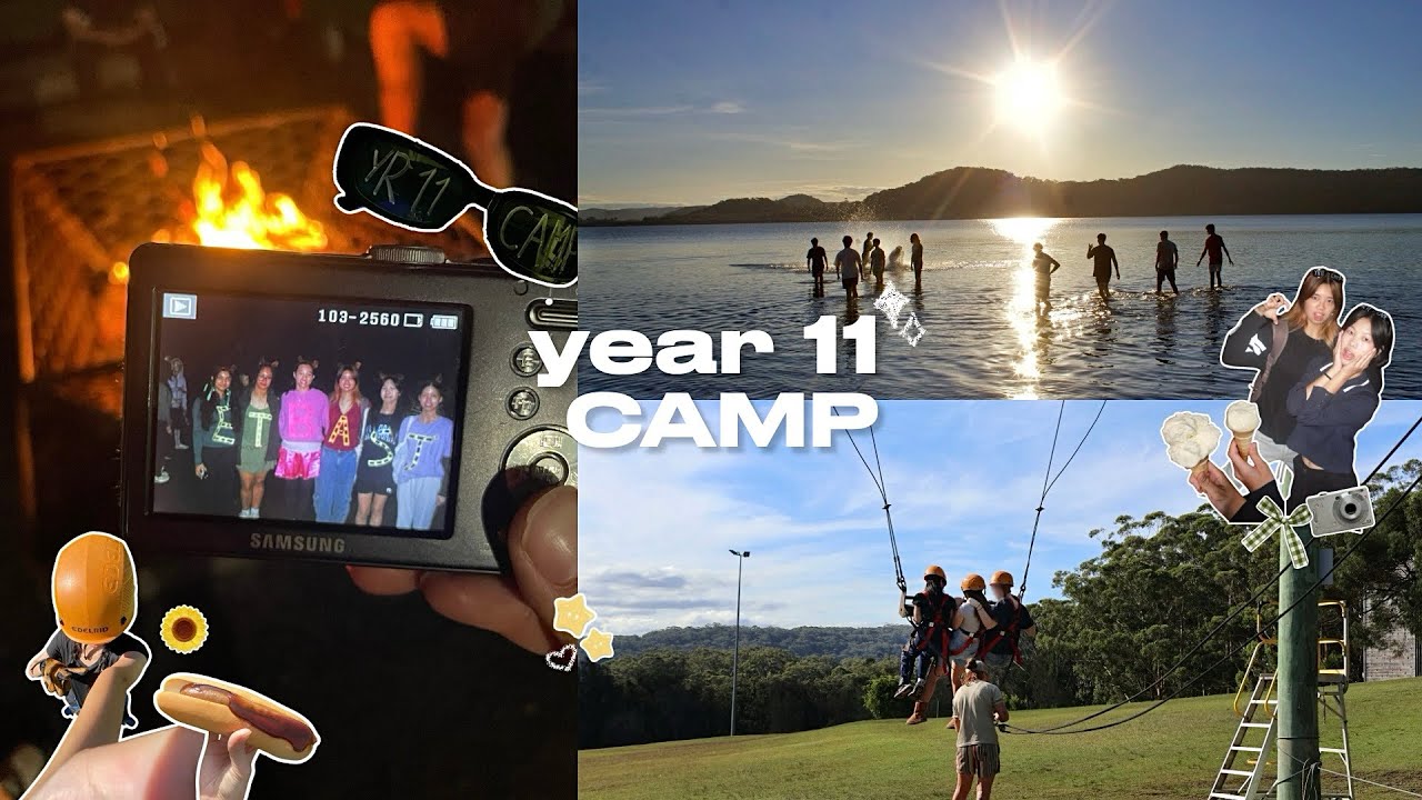 HIGHSCHOOL diaries *YR 11 CAMP*🏕️: giant swing, alvin & the chipmunks dress-up, campfire nights