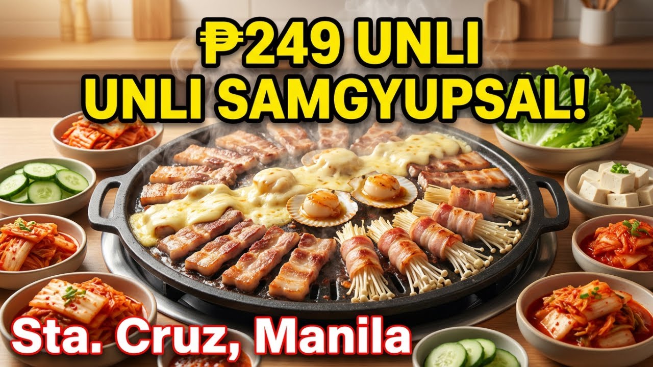₱249 UNLIMITED Samgyupsal in Manila! Sulit Korean BBQ at Samgyeospot