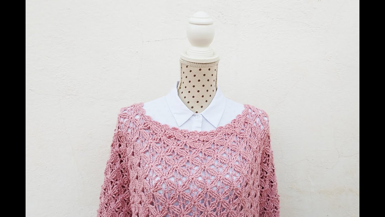 Spectacular! Crochet blouse for this Christmas-Spectaculaire! Chemisier au crochet pour ce Noël