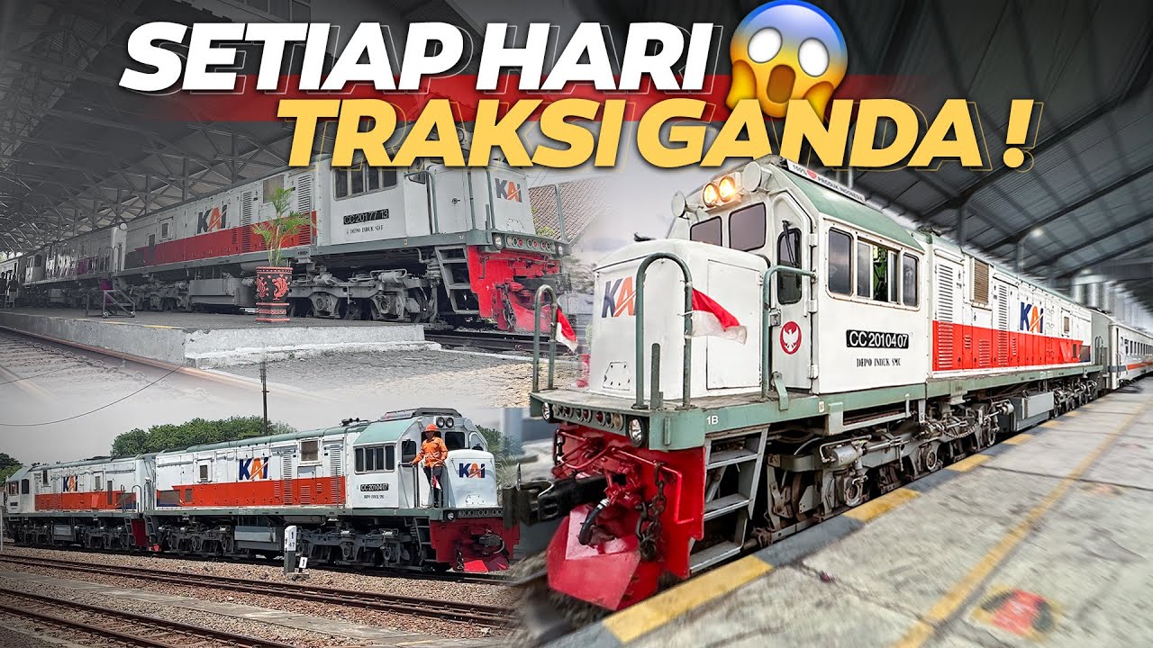 JAMINAN DITARIK LOKOMOTIF TRAKSI GANDA‼️ Transportasi Termurah Naik Tawang Alun Banyuwangi - Malang