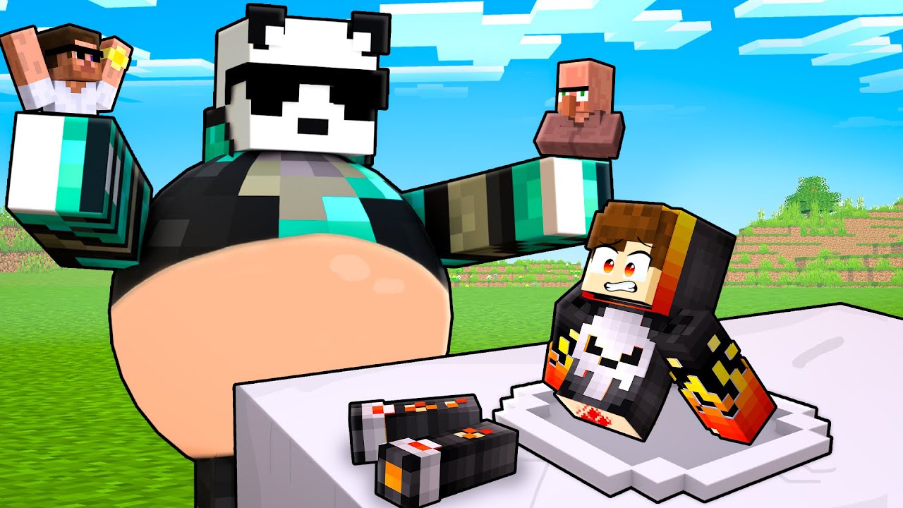 I Ate YouTubers and Became GIANT in Minecraft!