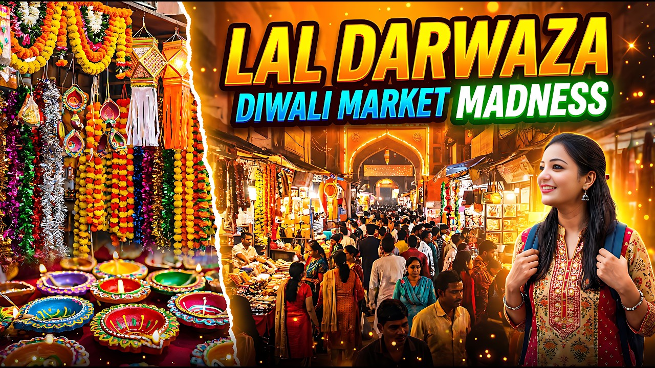 Diwali Shopping at Lal Darwaza Ahmedabad 🎆 | Biggest Diwali Market Chaos 2025