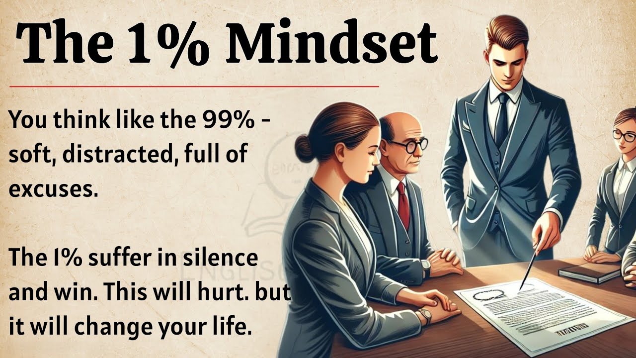 The 1% Mindset || Learn English Through Motivational Lesson || Graded Reader || Listening Practice✅️