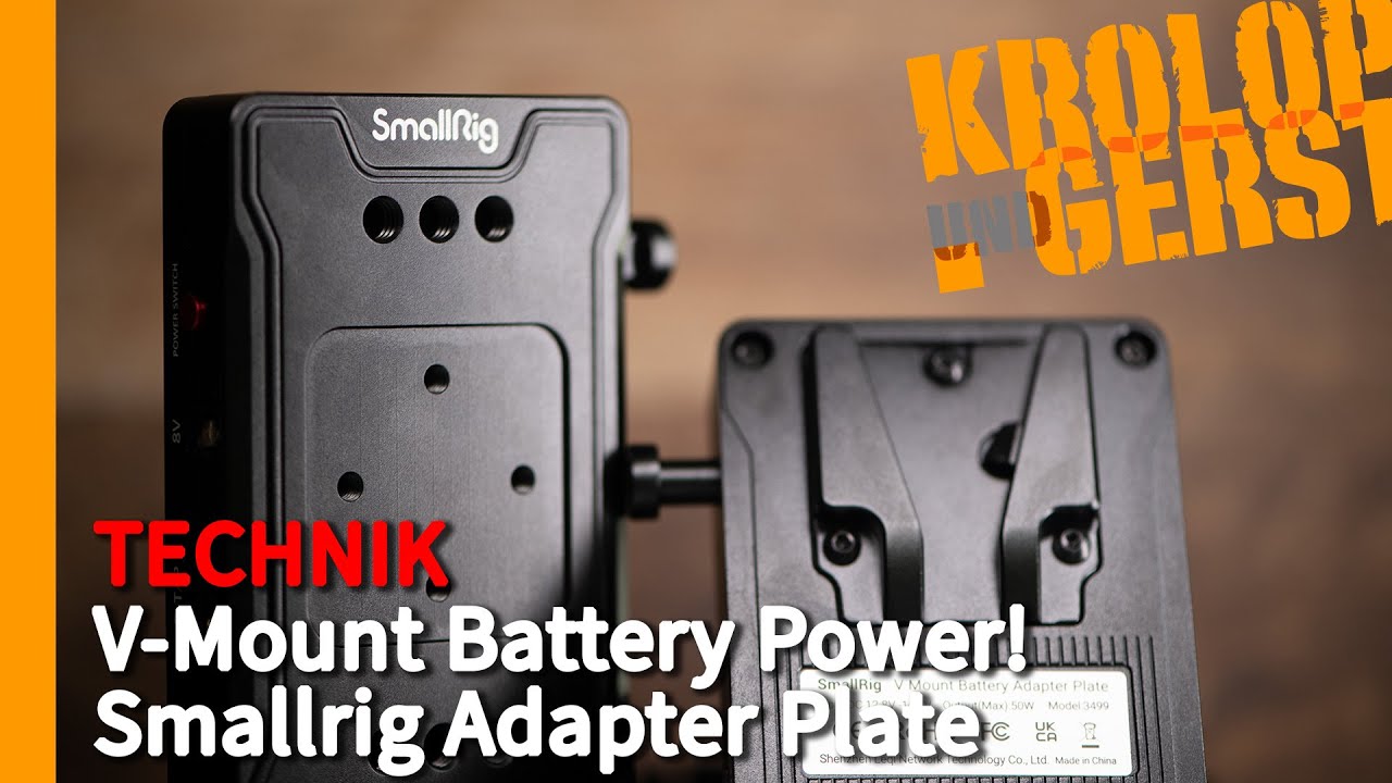 V-Mount Battery Power! Smallrig Adapter Plate 📷 Krolop&Gerst