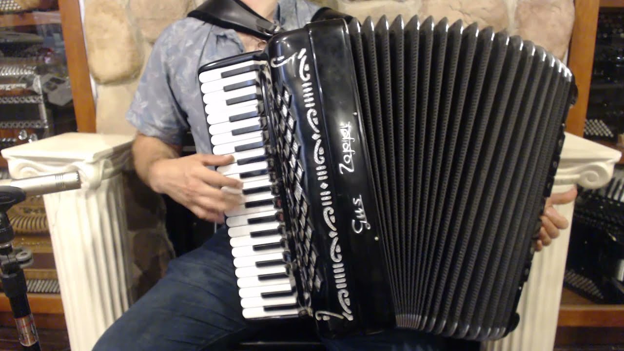 4806 - Black Borsini Gus Zoppi Piano Accordion LMMMH 41 120 $3999