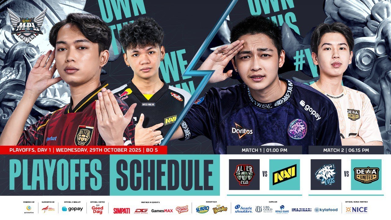🔴 LIVE | MPL ID S16 | Playoffs Day 1 | English