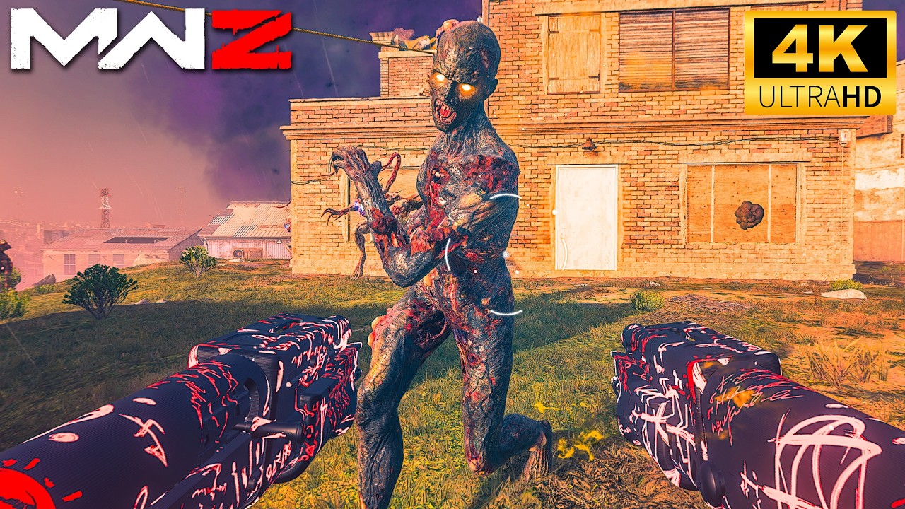 MW3 ZOMBIES - RED WORM, WARLORD, DARK AETHER - Call of Duty 4K Gameplay (No Commentary)