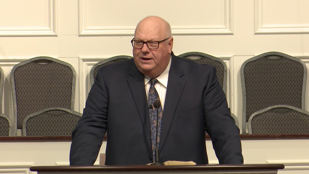 Pastor Tony Hutson preaching 