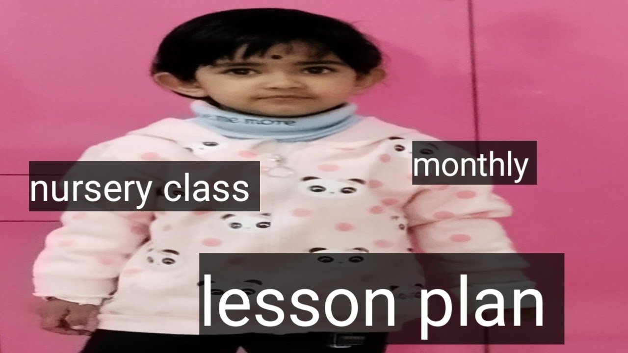 Lesson plan for kindergarten 